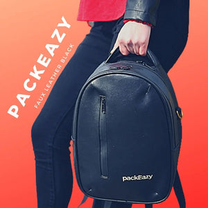 Open image in slideshow, PackEazy - Casual Day Bag - Faux Leather napEazy
