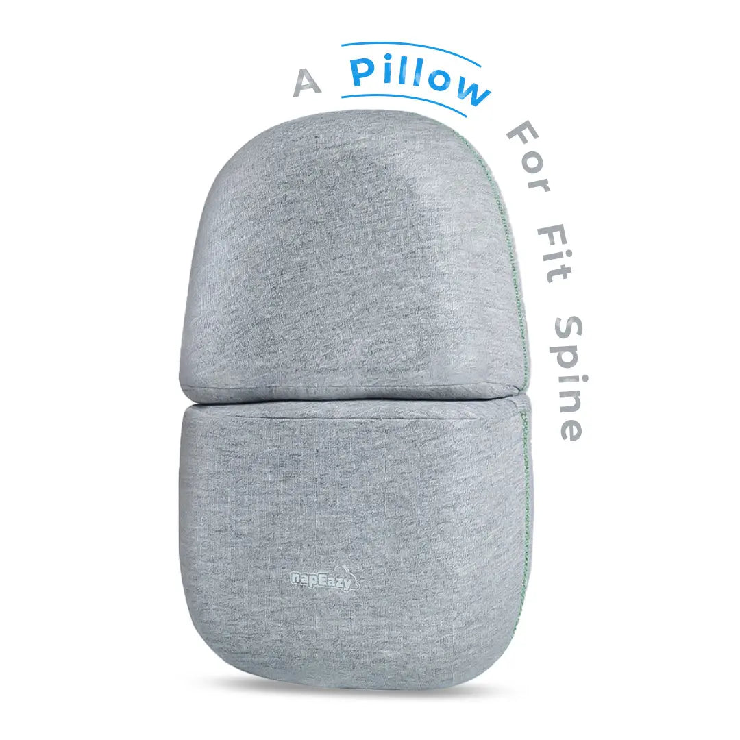 napeazy Grey- travel comfort pillow