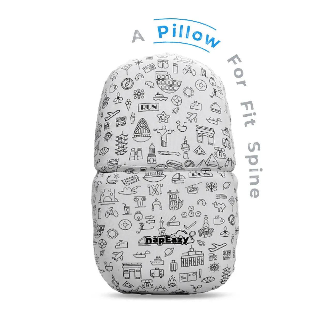 napEazy - Travel comfort Pillow Smokey Kiwi napEazy