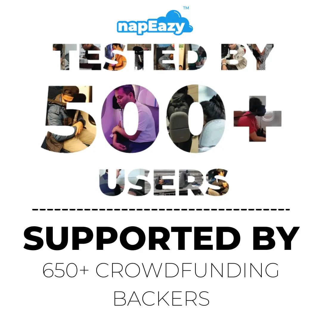 napEazy Travel Pillow_Supported by more than 650 crowdfunding backers